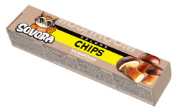 Bramborové chipsy s příchutí hub 50g Sovora
