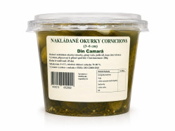 Nakládané okurky–cornichons (3–6 cm) 200 g Din Camară