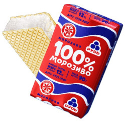Zmrzlina 100% plombir sendvič 90g RUD