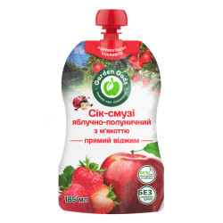 Jablečno-jahodové smoothie s dužinou 185ml Garden Gadz