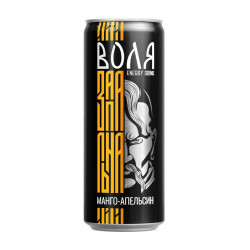 Energetický nápoj Volja s příchutí manga a pomeranče 0,33L Morshynska