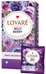 Černý čaj Wild berry 24*2g Lovaré