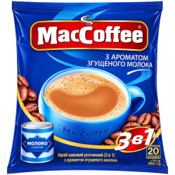 Instantní kávový nápoj 3v1 s příchutí kondenzovaného mléka 360g (20 sáčků po 18g) MacCoffee
