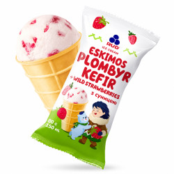 Zmrzlina KEFIR s lesní jahodou 80g Rud