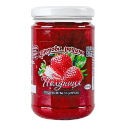Jahody drcené s cukrem 350g Zdorova Rodina
