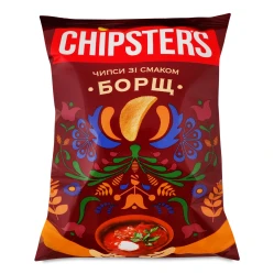 Bramborové chipsy s příchutí Boršč 100g Chipsters