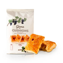 Sušenky z listového těsta s náplní Černý rybíz 328g