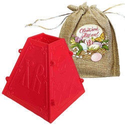 Forma na tvarohový paschu v sáčku 11,5×12×12 cm