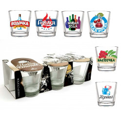 Sada panáků „Silný alkohol“ 6×50ml
