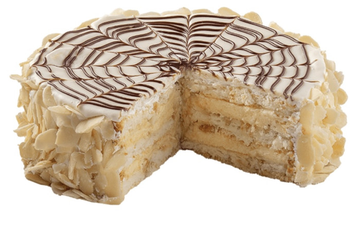 detail Dort ESTERHAZY s mandlemi 430g TARTA