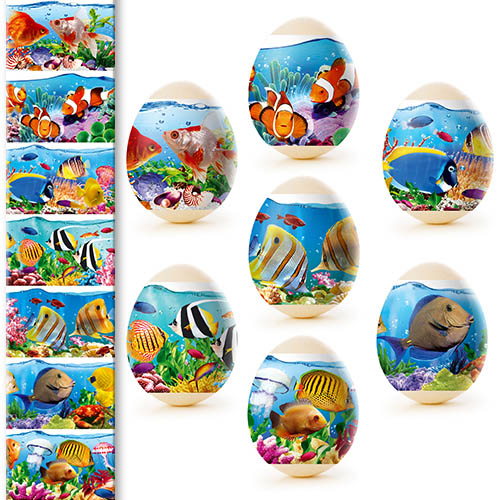 detail Nálepky na vejce 7ks Různé druhy