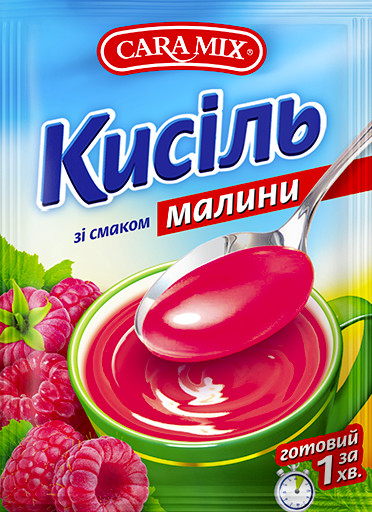 detail Kisel s malinovou příchutí 90g CARAMIX