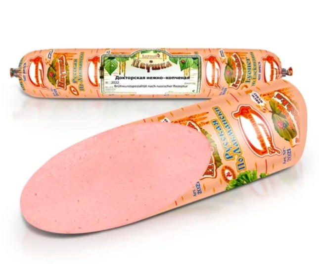 detail Doktorský salám jemně uzený 600g Lackmann