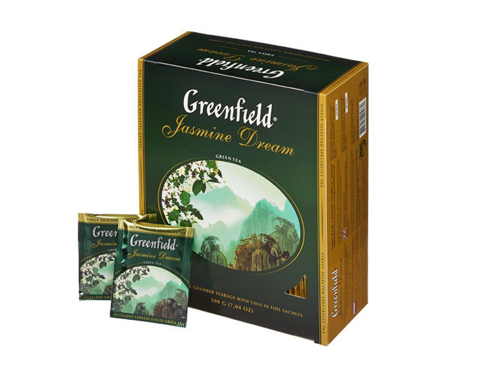 detail Černý čaj Jasmin 200g (100*2g) Greenfield