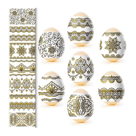 detail Nálepky na vejce 7ks Různé druhy