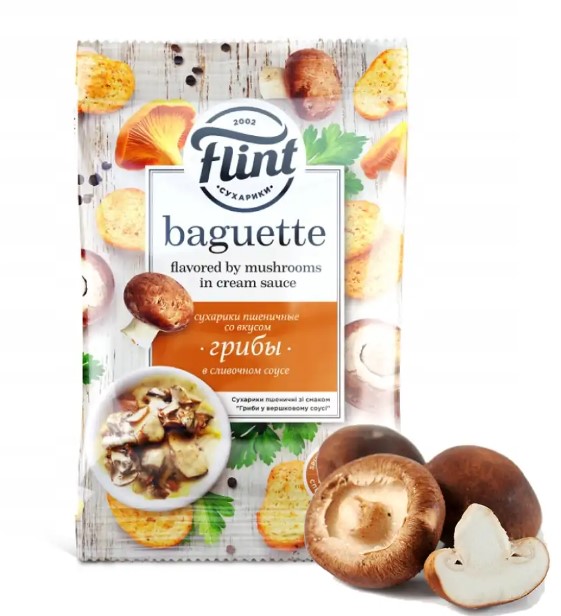 detail Suchariky s houbovou příchutí 60g Flint