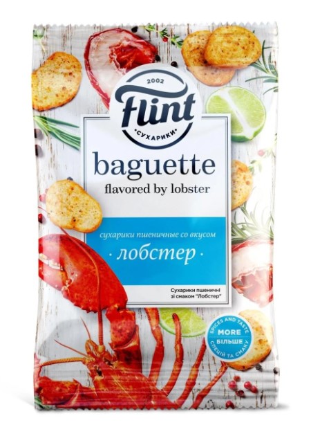 detail Suchariky s příchutí humra 60g Flint