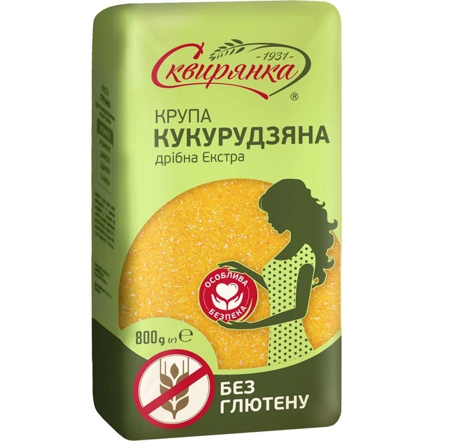 detail Kukuřičná krupice jemná bez lepku 800 g Skvirjanka