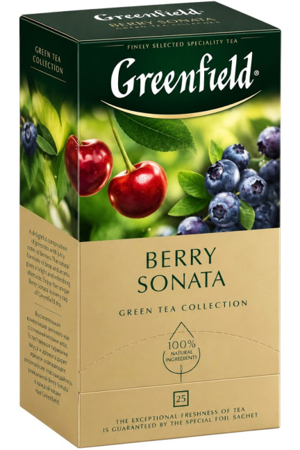 detail Černý čaj Berry Sonata 25*1,5g Greenfield