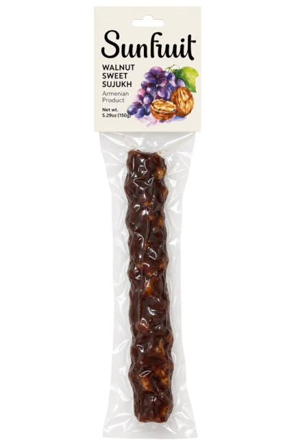 detail Sladký sujuk s vlašskými ořechy 150g Sunfruit