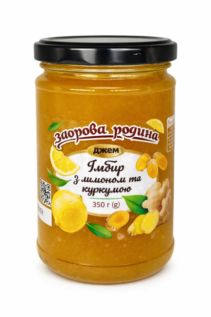 detail Zázvorový džem s citronem a kurkumou 350g Zdorova rodyna