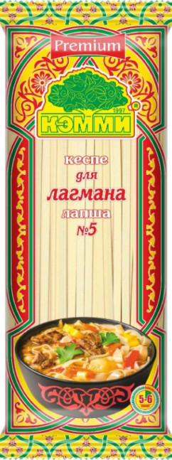 detail Vaječné nudle na Lagman 250g Kemmi