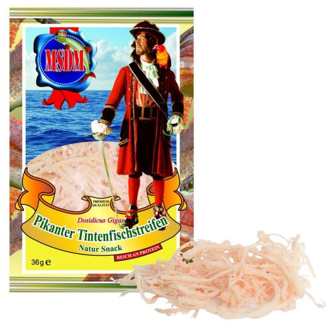 detail Sušené drcené kalmary s chilli 36g MSDM