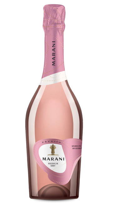 detail Šumivé růžové víno Marani Medium Dry 0,75 l