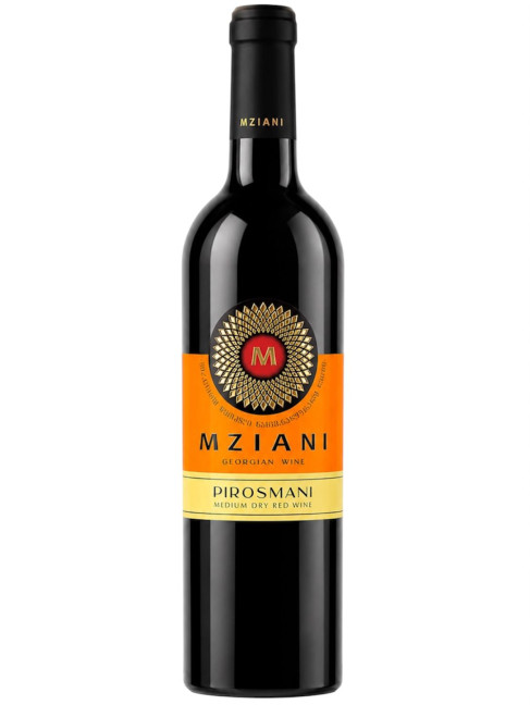 detail Červené polosuché víno Pirosmani 0,75L Mziani