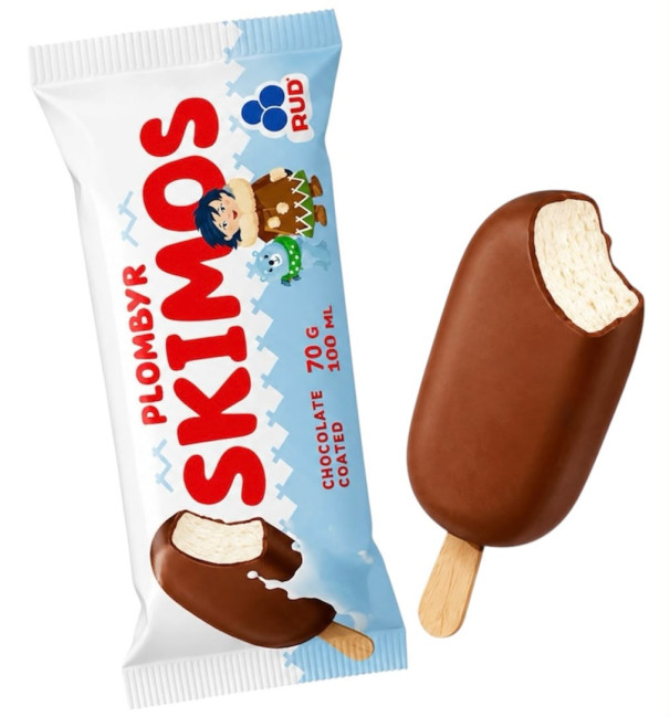 detail Zmrzlina smetanova ESKIMOS v čokoládové polevě 70g RUD