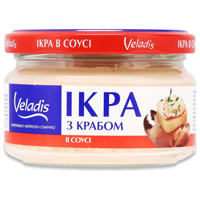 detail Sleďový kaviár s krabem 160g Veladis