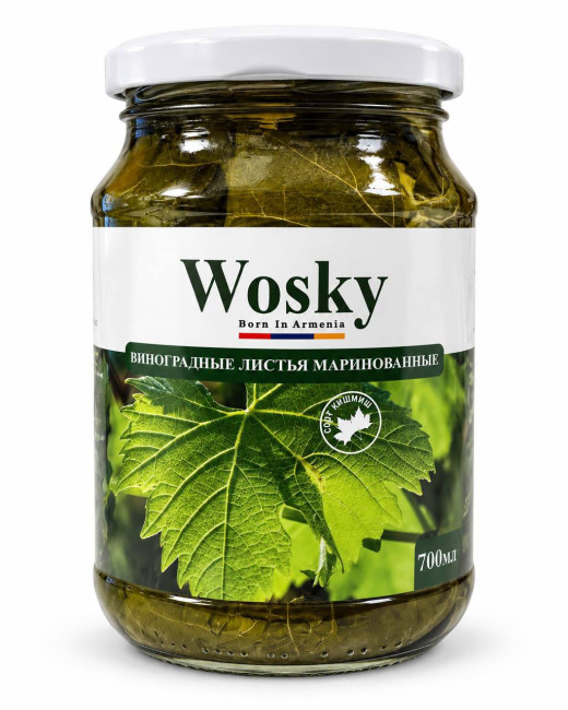 detail Vinné listy marinované 700ml Wosky