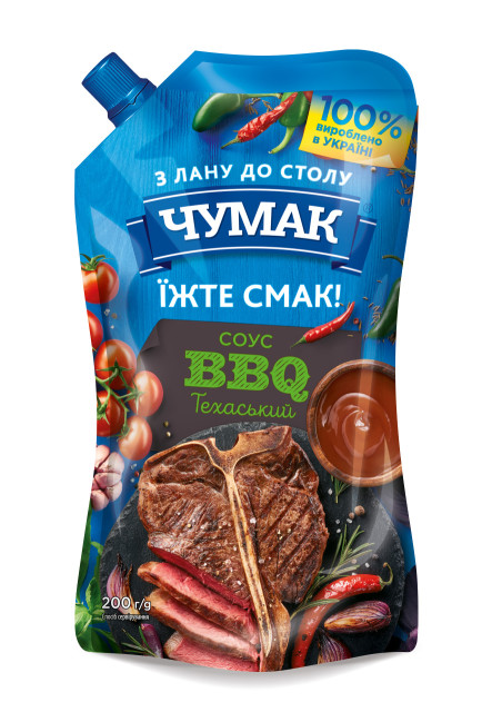 detail BBQ omáčka Texaská 200g Čumak