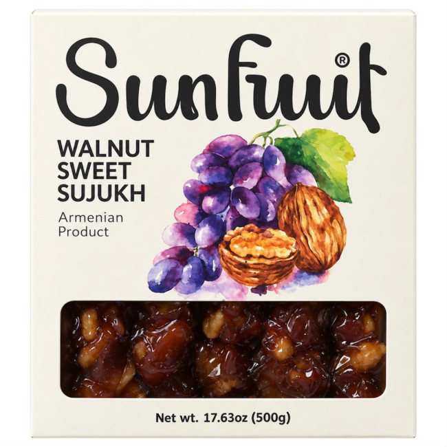 detail Sladký sujuk s vlaškými ořchy 500g Sunfruit