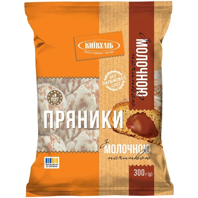 detail Perníky s mléčnou náplní 300g Kyivchlib