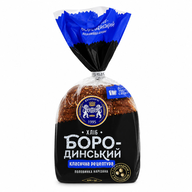 detail Chléb Borodinský krájený (rychlozmrazený) 400g Kulynyči