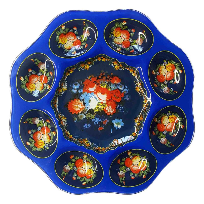 detail Skleněný stojan na vejce různé druhy 8ks