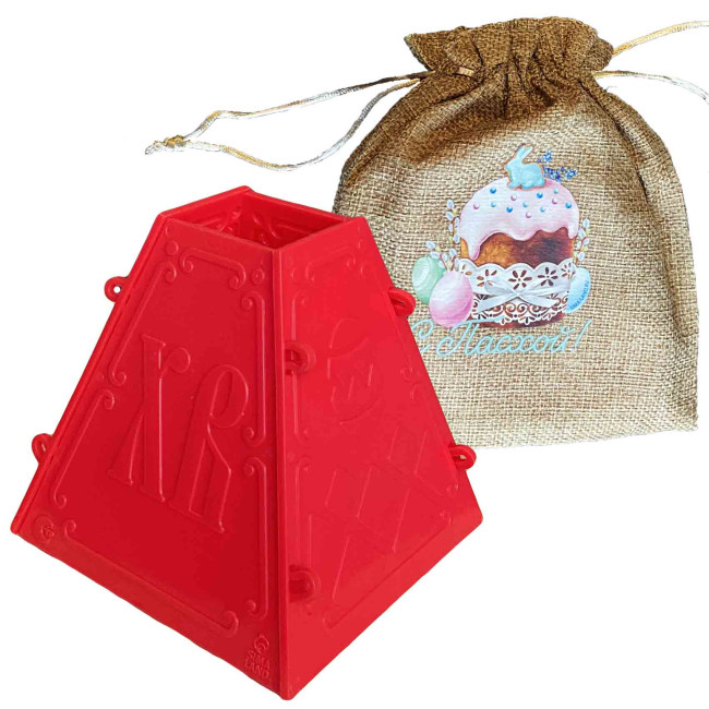 detail Forma na tvarohový paschu v sáčku 11,5×12×12 cm