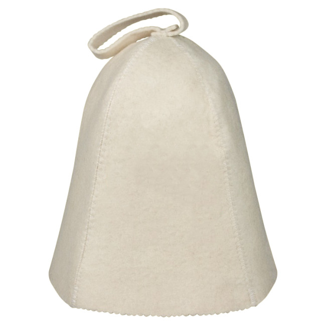 detail Saunová čepice Bílá