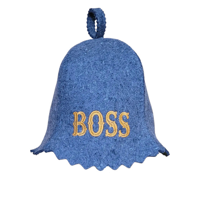detail Čepice na banju(saunu) BOSS šedá