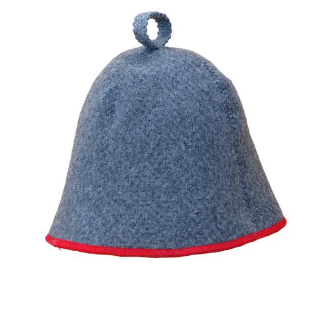 detail Čepice na banju(saunu) Comfort šedo-červená