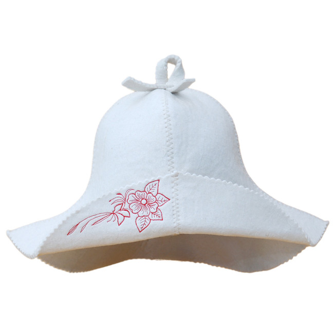 detail Čepice-panama na banju (saunu) Kvitka