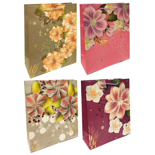 detail Dárkoá taška „Květiny“ 26x32cm