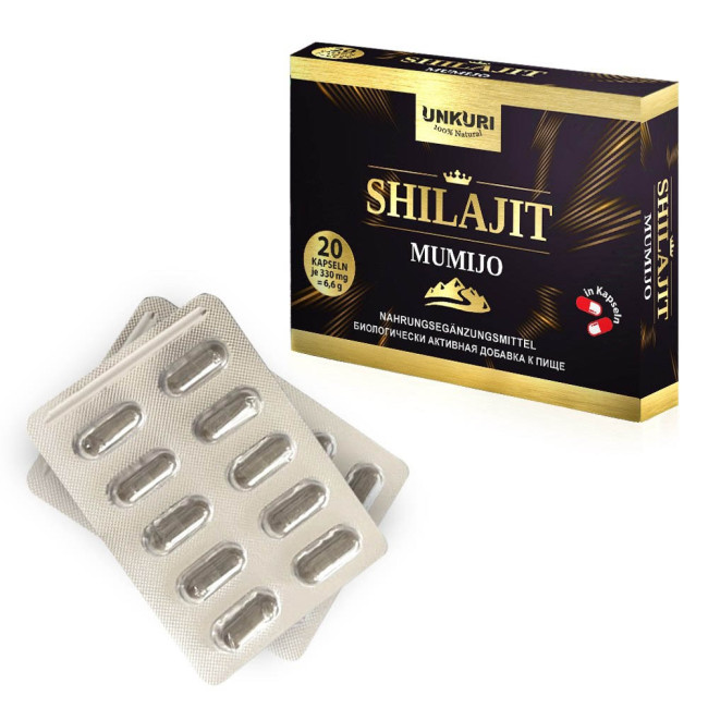 detail Mumio Shilajit 20 kapslí Unkuri