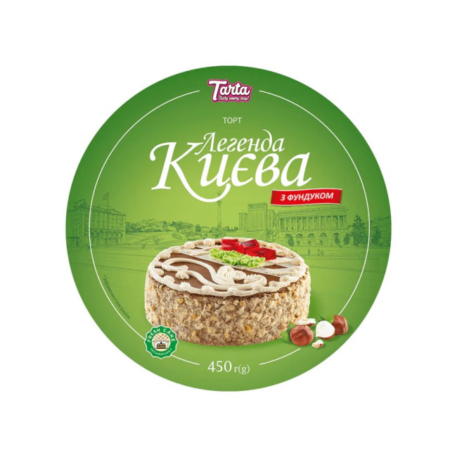 detail Dort Legenda Kyjeva s lískovými ořechy 450g Tarta